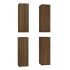 Meubles TV 4 pcs Chêne Marron 30,5x30x90 cm Bois dingénierie - Meuble télé, Meuble TV Industriel, Meuble Chambre, Convient p