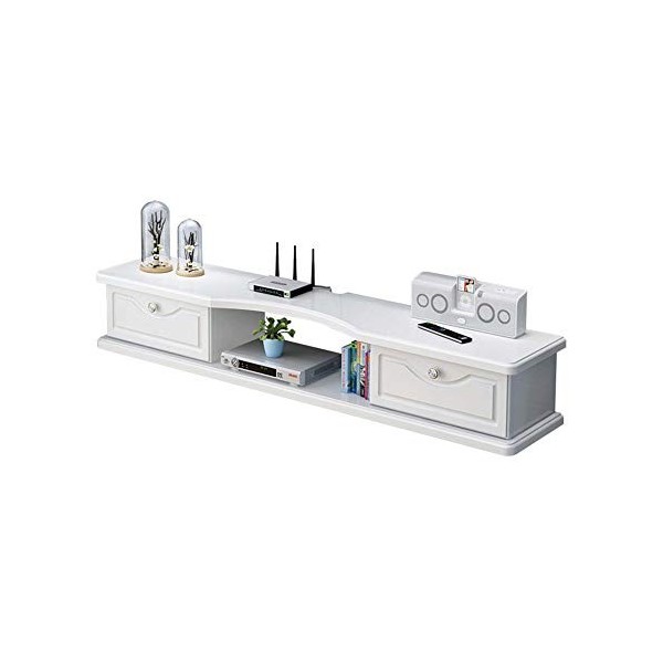 Étagère flottante support de rangement pour meuble TV mural, étagère pour composants TV plateau flottant, console multimédia 