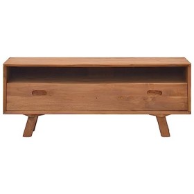 WREWING Meuble TV,Support pour Téléviseur Jusqu’à 50-80 Pouces,Table Télé avec Étagères Réglables,Bas Table TV Support de Tél