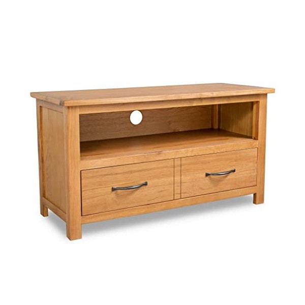 WREWING Meuble TV,Bas Table TV Support de Télévision en Bois pour Salon Chambre Salle à Manger,Support pour Téléviseur Jusqu’