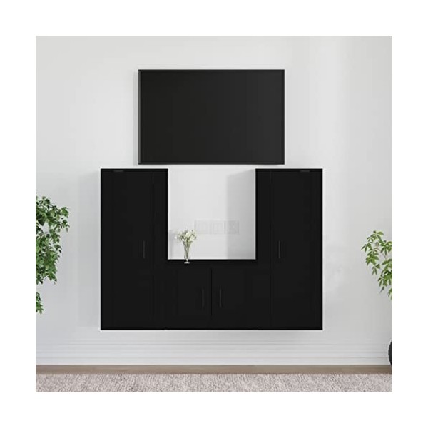 VEEKI Meuble TV, Meuble TV Suspendu, Meuble TV Industriel, Meuble TV Bois, Meuble Chambre, Convient pour Salon ou Chambre, En