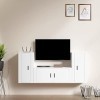VEEKI Meuble TV, Meuble TV Suspendu, Meuble TV Industriel, Meuble TV Bois, Meuble Chambre, Convient pour Salon ou Chambre, En