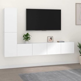 VEEKI Meuble TV, Meuble TV Suspendu, Meuble TV Industriel, Meuble TV Bois, Meuble Chambre, Convient pour Salon ou Chambre, En