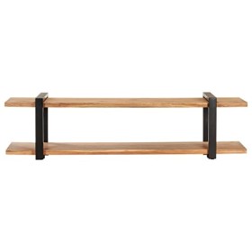 VEEKI Meuble TV, Meuble TV Suspendu, Meuble TV Industriel, Meuble TV Bois, Meuble Chambre, Convient pour Salon ou Chambre, 16