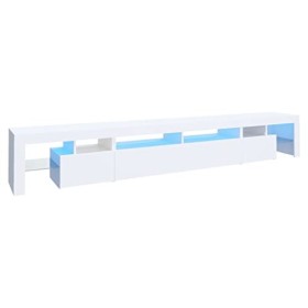 Générique Meuble TV avec lumières LED Blanc 260x36,5x40 cm, 52 kg, 3152778, Meubles, Meubles TV