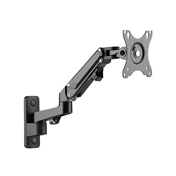 RICOO Support Mural pour Moniteur S4411 orientable inclinable écran PC 17-27" 43-69cm Bras articulé TV LCD LED incurvée VES