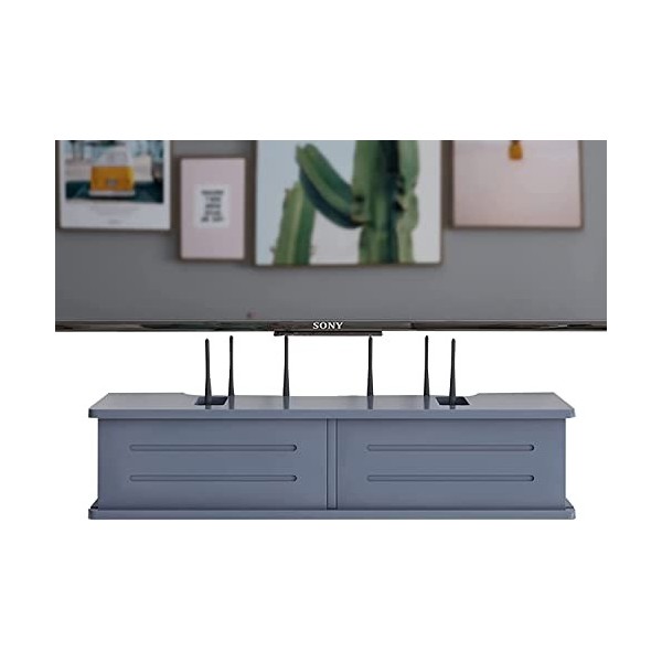 Vendics Meuble Tv Mural Meuble Tv Flottant, Meuble Tv Flottant 23,6/31,4 Pouces, Meuble Tv, Étagère de Rangement Pour Décodeu