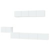 vidaXL Ensemble de Meubles TV 5 pcs Blanc Bois dingénierie