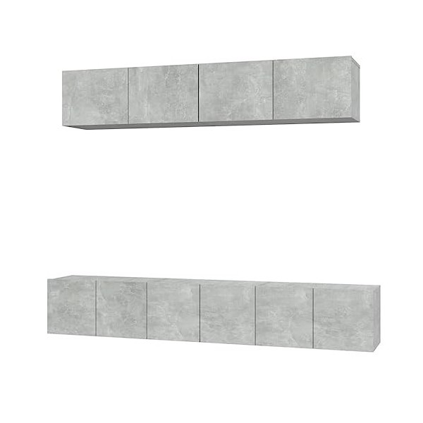 vidaXL Ensemble de Meubles TV 5 pcs Blanc Bois dingénierie