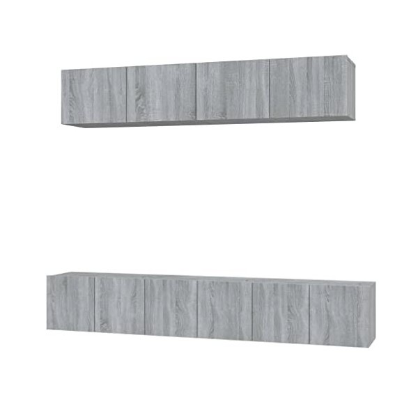 vidaXL Ensemble de Meubles TV 5 pcs Blanc Bois dingénierie