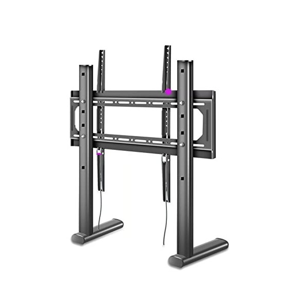 Support TV de Table Universel pour écran de 42 à 85 Pouces, Support TV réglable en Hauteur pouvant contenir jusquà 60 kg/132