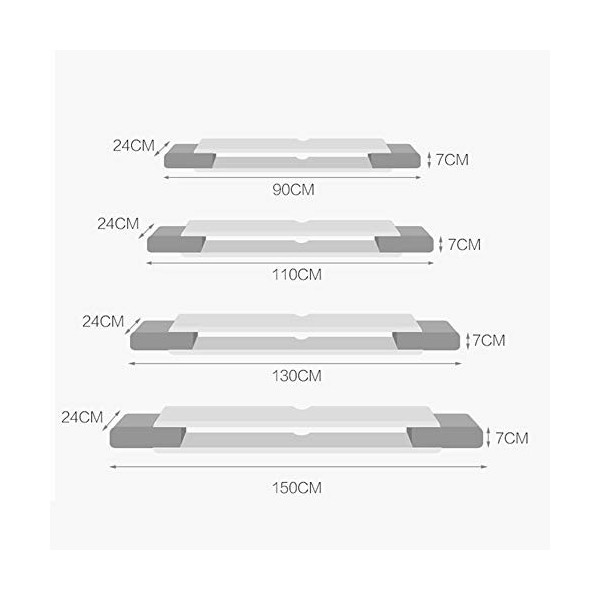ÉTagèRe Flottante, Support de Rangement Mural Pour Meuble TV, Console TV Support de Rangement MultiméDia Pour la Maison/A / 1