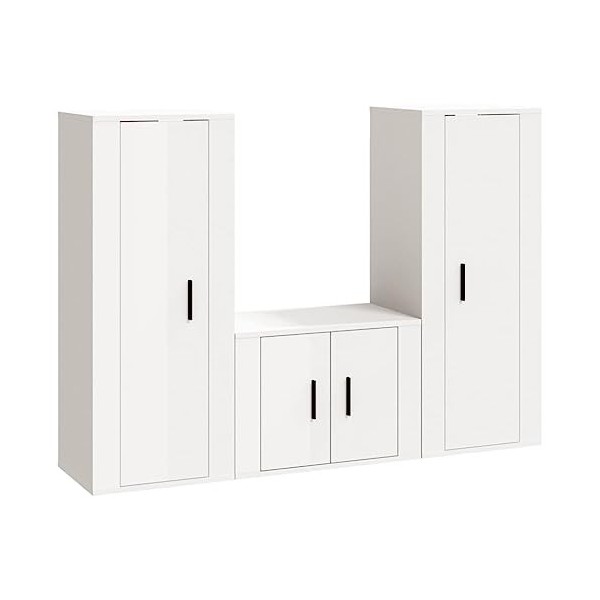 Meuble TV,Étagère TV Flottante, Support de Télévision Flottant Fixé au Mur Centre de Console Multimédia de Divertissement Gra