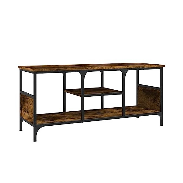Keyur Meuble TV, Banc TV Buffet Bas Support de Télévision Meuble Télé Meuble TV chêne fumé 100x35x45 cm Bois dingénierie et 