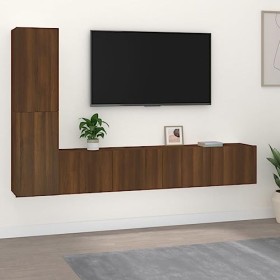 VEEKI Meuble TV, Meuble TV Suspendu, Meuble TV Industriel, Meuble TV Bois, Meuble Chambre, Convient pour Salon ou Chambre, En