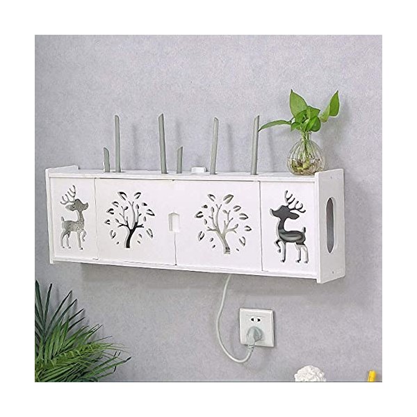 EGOMED Meuble TV Flottant Meuble Meuble TV Meuble TV Unités Murales pour Salon Étagère Flottante Fond TV Étagère Murale Conso