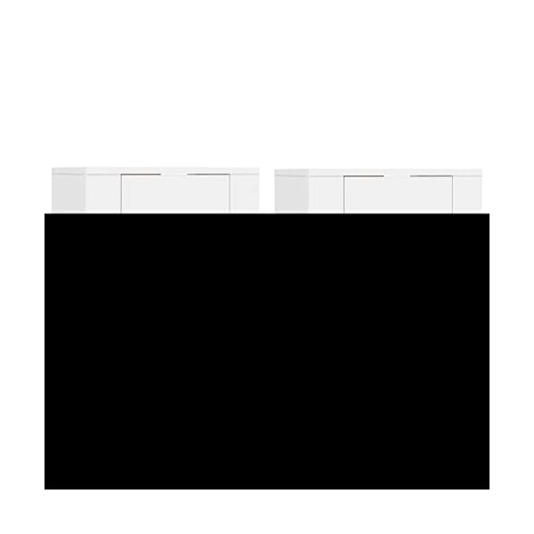 VEEKI Meuble TV, Meuble TV Suspendu, Meuble, Meuble TV avec Rangement,Meuble Industriel, Convient pour Salon ou Chambre, Meub