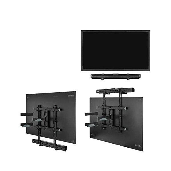 Support TV pour Barre de Son Universel - Montage au-Dessous ou au-Dessus du téléviseur