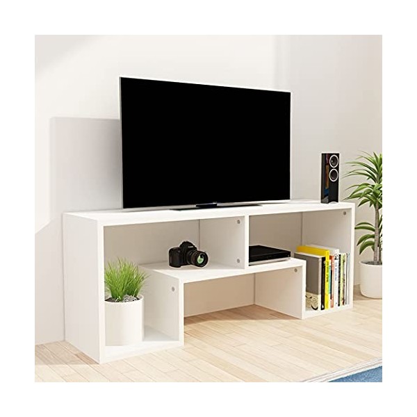 Uvency Meuble Tv Console Tv Média Meuble Tv En Bois Boîte de Câbles Consoles de Jeu Centre de Divertissement Minimaliste Meub