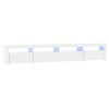 Générique Meuble TV avec lumières LED Blanc Brillant 240x35x40 cm, 48 kg, 3152726, Meubles, Meubles TV