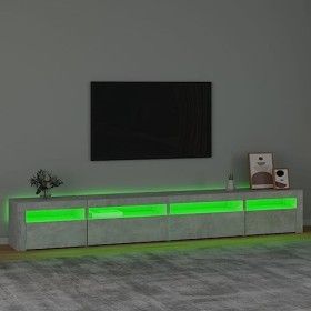 Générique Meuble TV avec lumières LED Gris béton 270x35x40 cm,54.1 KG,3152749, Meubles, Meubles TV