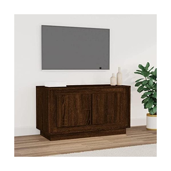MATTUI Meubles-TV Meuble TV Chêne Marron 80x35x45 cm Bois dingénierie