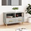 VEEKI Meuble TV, Meuble TV Suspendu, Meuble TV Industriel, Meuble TV Bois, Meuble Chambre, Convient pour Salon ou Chambre, Gr