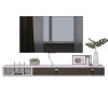 Pmnianhua Meuble TV Flottant,Meuble TV Suspendu,Meuble TV Mural Murale Étagère TV Flottante Console Multimédia Support de Tél