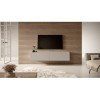 Selsey Bisira Meuble TV, Melamine, Beige, 140 cm