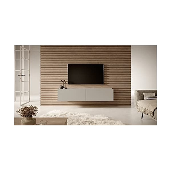 Selsey Bisira Meuble TV, Melamine, Beige, 140 cm