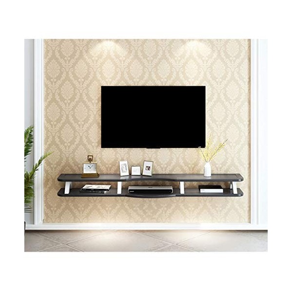 Flottant TV Plateau Moderne Montage Mural TV Stand Mural Media Console Entertainment Center Stockage Shelf Media Audio/Video 