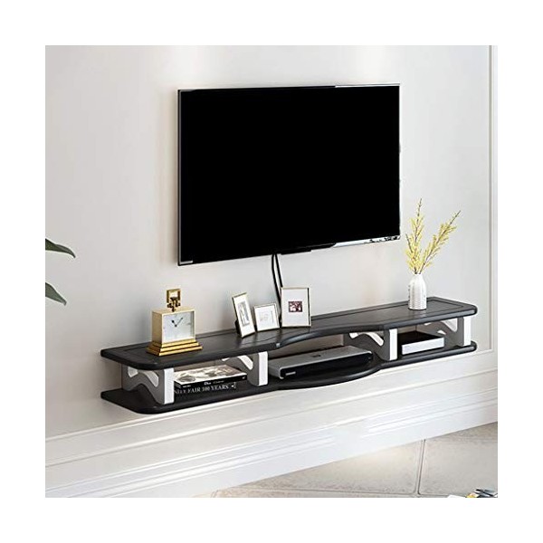 Flottant TV Plateau Moderne Montage Mural TV Stand Mural Media Console Entertainment Center Stockage Shelf Media Audio/Video 