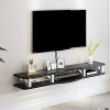Flottant TV Plateau Moderne Montage Mural TV Stand Mural Media Console Entertainment Center Stockage Shelf Media Audio/Video 