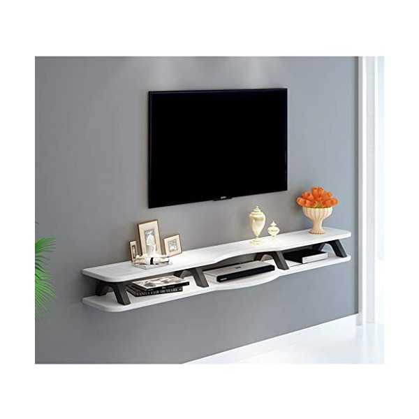 Flottant TV Plateau Moderne Montage Mural TV Stand Mural Media Console Entertainment Center Stockage Shelf Media Audio/Video 