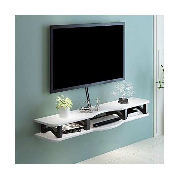 Flottant TV Plateau Moderne Montage Mural TV Stand Mural Media Console Entertainment Center Stockage Shelf Media Audio/Video 