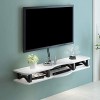 Flottant TV Plateau Moderne Montage Mural TV Stand Mural Media Console Entertainment Center Stockage Shelf Media Audio/Video 