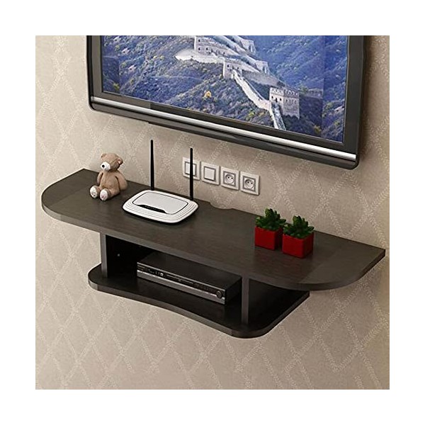 MABIBI Meuble TV pour salon - Étagère murale flottante - Meuble TV mural - Console de divertissement multimédia - Support de 