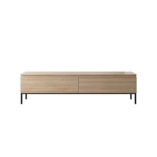 Selsey BEMMI Meuble TV, Melamine, Chêne Lindberg, 175 cm