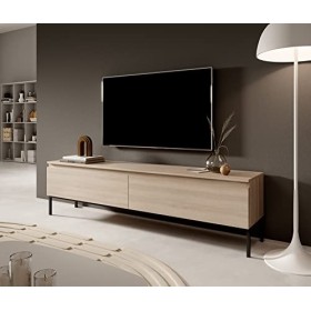 Selsey BEMMI Meuble TV, Melamine, Chêne Lindberg, 175 cm