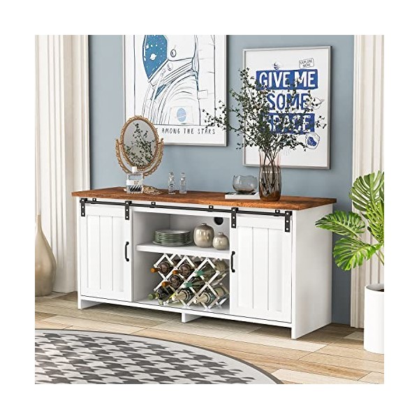 GGMWDSN Meuble TV Meuble TV Bois Meuble TV, Table TV, Commode TV, Table TV Moderne avec Meuble et éTagèRes Ouvertes, AggloméR