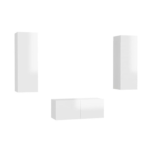 VEEKI Meuble TV, Meuble TV Suspendu, Meuble, Meuble TV avec Rangement，Meuble Industriel, Convient pour Salon ou Chambre, Ense