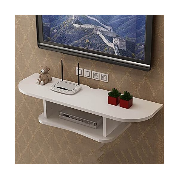 MABIBI Meuble TV pour salon - Étagère murale flottante - Meuble TV mural - Console de divertissement multimédia - Support de 