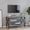 Keyur Meuble TV, Banc TV Buffet Bas Support de Télévision Meuble Télé Meuble TV Sonoma Gris 80x40x50 cm Bois dingénierie