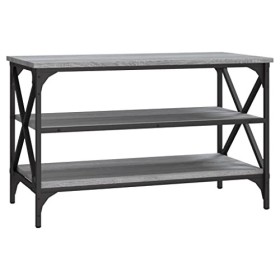 Keyur Meuble TV, Banc TV Buffet Bas Support de Télévision Meuble Télé Meuble TV Sonoma Gris 80x40x50 cm Bois dingénierie