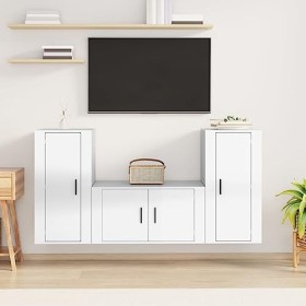 VEEKI Meuble TV, Meuble TV Suspendu, Meuble TV Industriel, Meuble TV Bois, Meuble Chambre, Convient pour Salon ou Chambre, En