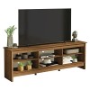 MADESA - Meuble TV Moderne, Meuble de Salon, Console TV avec 6 étagères et Un Superbe Espace de Rangement 75 Pouces, 180x36x6