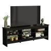 MADESA - Meuble TV Moderne, Meuble de Salon, Console TV avec 6 étagères et Un Superbe Espace de Rangement 75 Pouces, 180x36x6