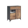 Extreme Furniture Venice TV Stand | Meuble de Salon avec 2 Portes rabattables | LED | Design Moderne | Rangement Pratique
