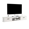 WANGPP Meuble TV Flottant Étagère Murale Centre De Divertissement Meuble TV Flottant avec Porte Et Unité De Rangement Console