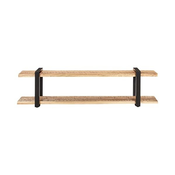 TV Meuble, Meuble Tele, Meuble TV Chambre, Meuble TV Iindustriel160x40x40 cm Bois Massif de manguier brutConvient à la Chambr